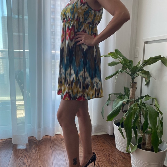 Sexy Vivid Colours Summer Dress With Shoulder Straps Size Small - Picture 5 of 9